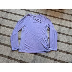 Wild Rye Women’s Long Sleeve Baselayer Shirt Purple 8 Medium Cotton Merino